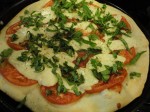 Making pizza from scratch with local products