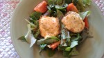Fresh Salad with Baked Goat Cheese