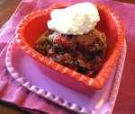 Valentine’s Day Cherry-Raspberry Crisp