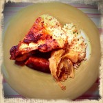 Happy Easter with Roasted Chicken and Italian Sausage
