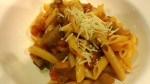 Alone in the kitchen with leftover eggplant…