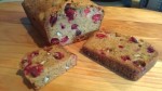 Cranberry Ginger Whole Wheat Quick Bread