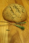Rustic Roasted Garlic Whole Wheat Bread with Rosemary