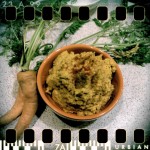 Roasted Carrot Hummus with Orange and Garam Masala