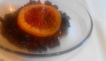 Chocolate Spaetzle with Butterscotch Sauce and Candied Citrus