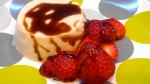 Yogurt-Brown Sugar Panna Cotta with Balsamic Fruit
