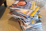 Stacks and stacks of magazines