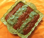 Black Bean-Goat Cheese Enchiladas with Christmas Sauce