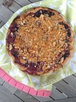 Vanilla Cherry Pie with Almond Crumb Topping