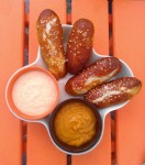 Pretzel Sticks with Two Sauces for #10DaysofTailgate