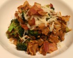 Sun Dried Tomato Pasta with Broccoli and Bacon for #TripleSBites