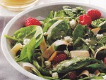 Smoked Turkey Salad with Raspberries (or Strawberry-Spinach Salad with Hot Pepper Dressing)