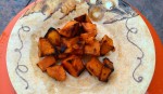 Honey and Sriracha Roasted Sweet Potatoes
