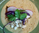 Chicken Tacos with Red Cabbage and Radish