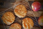 Apple Oatmeal Cookies with Brandy-Caramel Drizzle