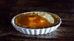 Sweet Corn Pudding with Mango Jam