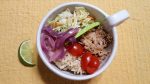 Carnitas Rice Bowls with Pickled Onions and Cilantro Slaw