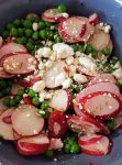 Pea Salad with Radishes and Feta