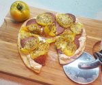 Easy Tortilla Pizzas with “Local” Products