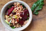 Beet and Leek Farro Salad with Spiced Vinaigrette