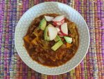 Ancho Chicken Soup with Sweet Potatoes and Cabbage