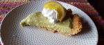 Meyer Lemon-Avocado Pie with Macadamia-Pine Nut Crust