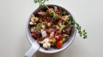 Greek Garden Veggie Salad with Grilled Corn