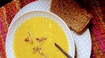 Spicy Butternut Soup with Chorizo and Walnuts