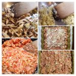 Baked Pasta with Tomatoes, Shiitake Mushrooms, and Prosciutto