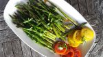 Grilled Asparagus with Balsamic and Basil for a TLC Book Tour