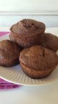 Sourdough Chocolate Chip-Zucchini Muffins with Orange