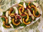 Delicata Squash, Apple and Spinach Salad